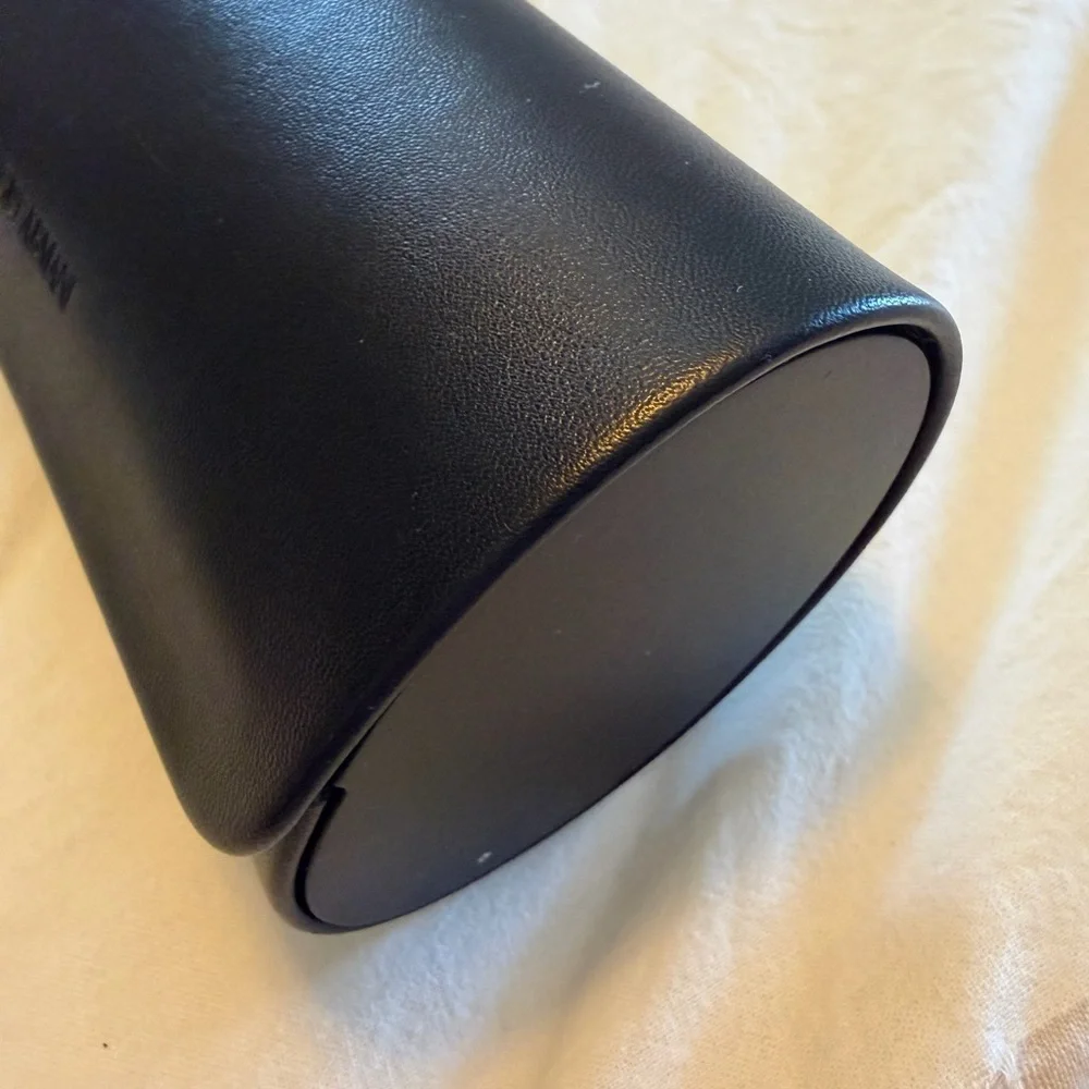 Giorgio Armani Black Leather eyeglass/sun glass case